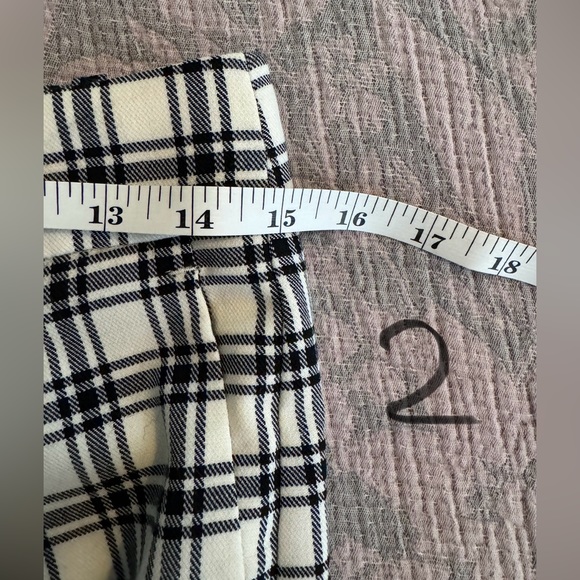 NWT JCrew Collection wide-leg essential pant in plaid Italian city wool blend - Picture 8 of 9